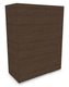P1 Armoire mi-haute à portes battantes- H.119xL.90xP.40cm- 3 tablettes- sans serrure