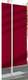 TREND Totem H.140cm base coloris blanc et tissu rouge
