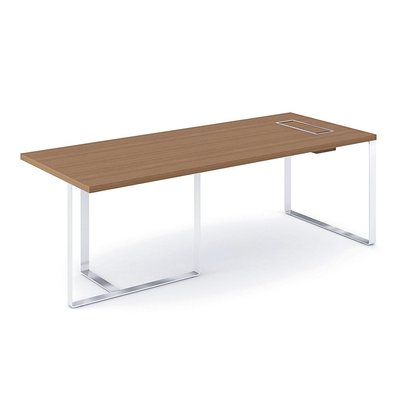 Gamme P1 - Tables de bureau - P1 Table de bureau 220x90cm. top access à gauche. sans voile de fond