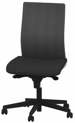 OPERATIVE - Dossier résille - ZEN MESH siège opérative synchrone décalé avec translation d'assise, tissu BONDAI noir (BNA)