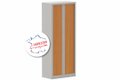 Armoire à rideaux H198xL80cm 4 tablettes