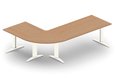 Ensemble panoramique - plan principal 160x80cm hêtre/blanc