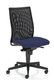 ZEN MESH siège opérative synchrone décalé avec translation d'assise, tissu bleu, dos résille noire, structure nylon noir -