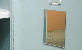 VESTIAIRES MONOBLOC CONFORT - Equipement optionnels - Miroir pour vestiaire H12 x L8 cm