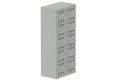 Vestiaire multicases 2 colonnes L,40cm 5 cases (fermeture cadenas) H,180xL,80xP,50cm coffre gris clair/portes gris clair