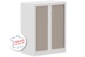 Armoire à rideaux H100xL80cm 2 tablettes
