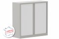 Armoire à rideaux H120xL120cm 2 tablettes