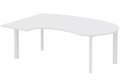 K7 compact 90° manager 190x141x104x60cm, plateau blanc, structure blanc