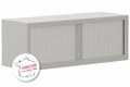Armoire rehausse H44xL120cm coffre aluminium/rideaux aluminium