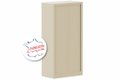 Armoire à rideaux H136xL120cm 3 tablettes