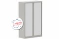 Armoire à rideaux H160xL100cm 3 tablettes