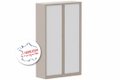 Armoire à rideaux H198xL120cm 4 tablettes