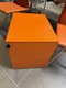 Caisson mobile métal orange 2 tiroirs