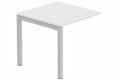 Module suivant table composable 80x80cm blanc/ aluminium - sur délai