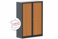 Armoire à rideaux H160xL120cm 3 tablettes