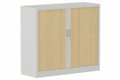 Armoire à rideaux H105xL120cm 2 tablettes