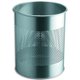 Corbeille ronde ajourée 15 litres, coloris gris 