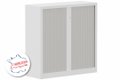 Armoire à rideaux H120xL120cm 2 tablettes