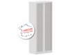 Armoire à rideaux H198xL80cm 4 tablettes