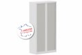 Armoire à rideaux H198xL100cm 4 tablettes