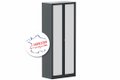 Armoire à rideaux H198xL80cm 4 tablettes