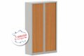 Armoire à rideaux H198xL100cm 4 tablettes