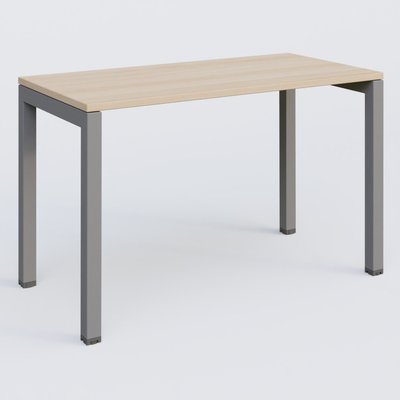 Gamme K3 - Plans droits - K3 Plateau droit 120x60 pieds fixe. Plateau Hêtre et pietement Aluminium.