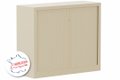 Armoire à rideaux H100xL120cm 2 tablettes