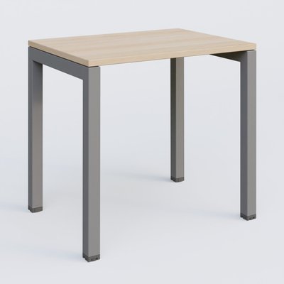 Gamme K3 - Plans droits - K3 Plateau droit 80x60 pieds fixe. Plateau Hêtre et pietement Aluminium.