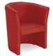 CLUB fauteuil 1 place. simili cuir rouge