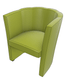 CLUB fauteuil 1 place. simili cuir vert clair -