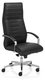 CITY Fauteuil Manager basculant décentré CUIR PLEINE FLEUR coloris noir (SQA)