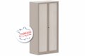 Armoire à rideaux H136xL120cm 3 tablettes