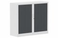 Armoire à rideaux H105xL120cm 2 tablettes