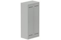 Vestiaire industrie salissante 2 portes (serrure 2 clés) H180xL80xP50cm coffre gris clair/ porte(s) gris clair