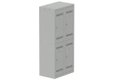 Vestiaire multicases 2 colonnes L,40cm 2 cases (fermeture cadenas) H,180xL,80xP,50cm coffre gris clair/portes gris clair
