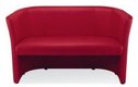CLUB fauteuil 2 places. simili cuir rouge