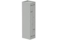 Vestiaire gain de place 1 colonne (fermeture cadenas) H,180xL,40xP,50cm coffre gris clair/portes gris clair