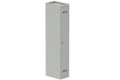 Vestiaire industrie propre 1 porte (fermeture cadenas) H180xL30xP50cm coffre gris clair/ porte(s) gris clair