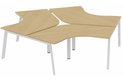 K8 Ensemble de 3 compacts 120° symétrique 120x120/ 80cm structure pied d'angle,
