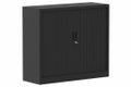 Armoire à rideaux H105xL120cm 2 tablettes