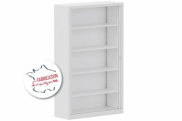 [Pas de famille] - [Pas de sous famille] - Armoire à rideaux H198xL120cm 4 tablettes