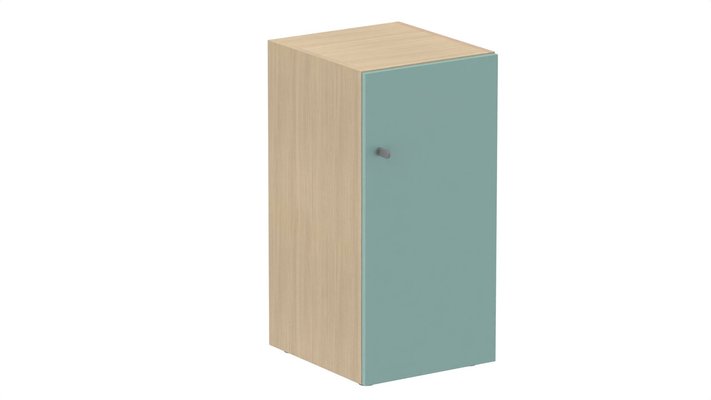 CASIERS - 1 case - Meuble à cases H.92xL.45xP.50cm - 1 case H86cm. porte pleine. serrure à clé