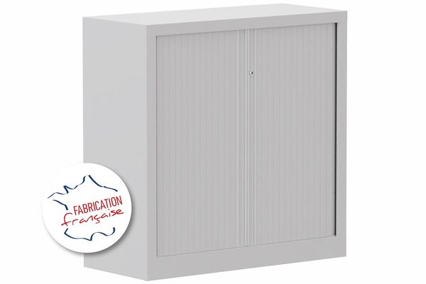 [Pas de famille] - [Pas de sous famille] - Armoire à rideaux H100xL100cm 2 tablettes