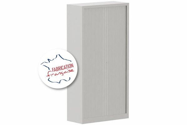 [Pas de famille] - [Pas de sous famille] - Armoire à rideaux H198xL100cm 4 tablettes