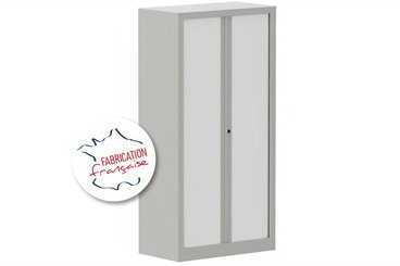 [Pas de famille] - [Pas de sous famille] - Armoire à rideaux H136xL120cm 3 tablettes