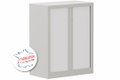 Armoire à rideaux H100xL80cm 2 tablettes