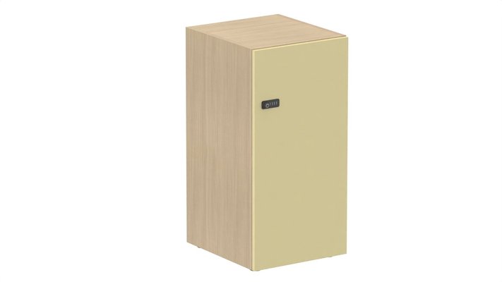 CASIERS - 1 case - Meuble à cases H.92xL.45xP.50cm - 1 case H86cm. porte pleine. serrure à code