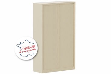 [Pas de famille] - [Pas de sous famille] - Armoire à rideaux H198xL120cm 4 tablettes