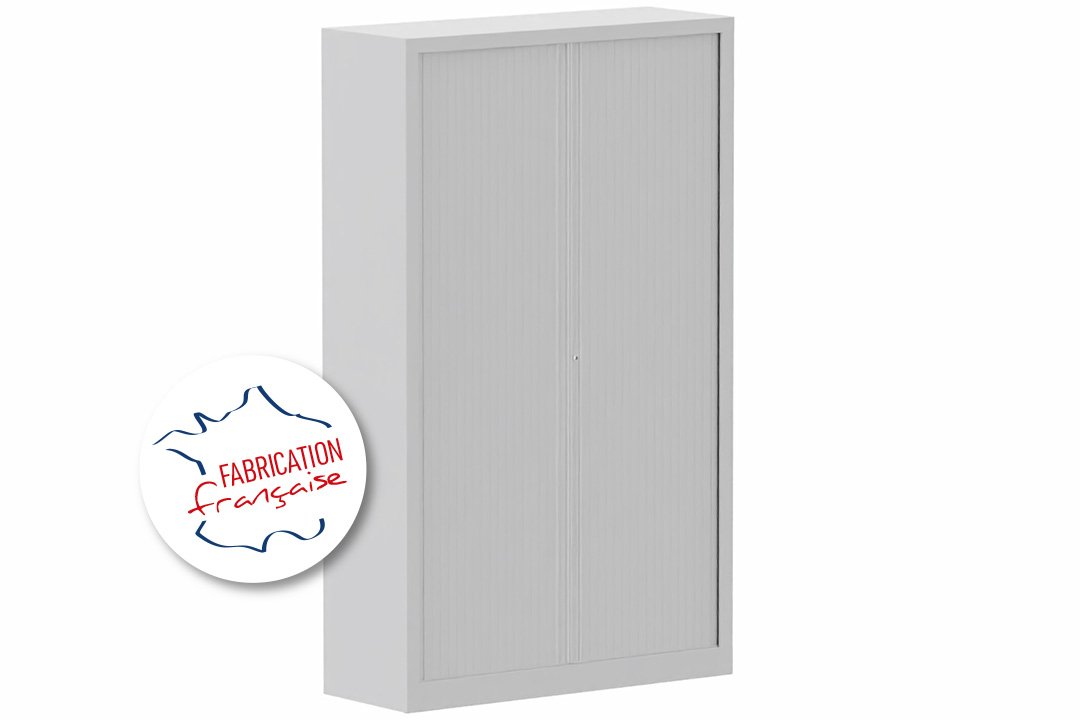 Armoire à rideaux H198xL120cm 4 tablettes